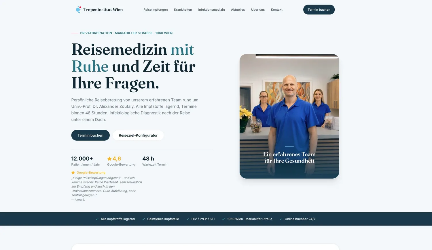 Tropeninstitut Wien — Vorschau